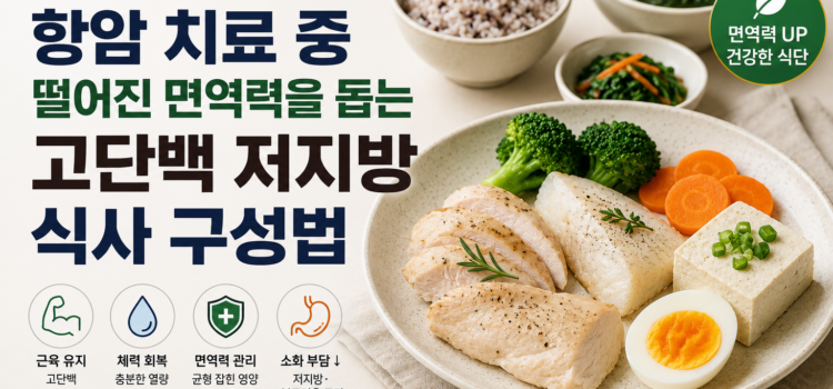 항암 치료 중 면역력 저하, 고단백 저지방 식사 구성법