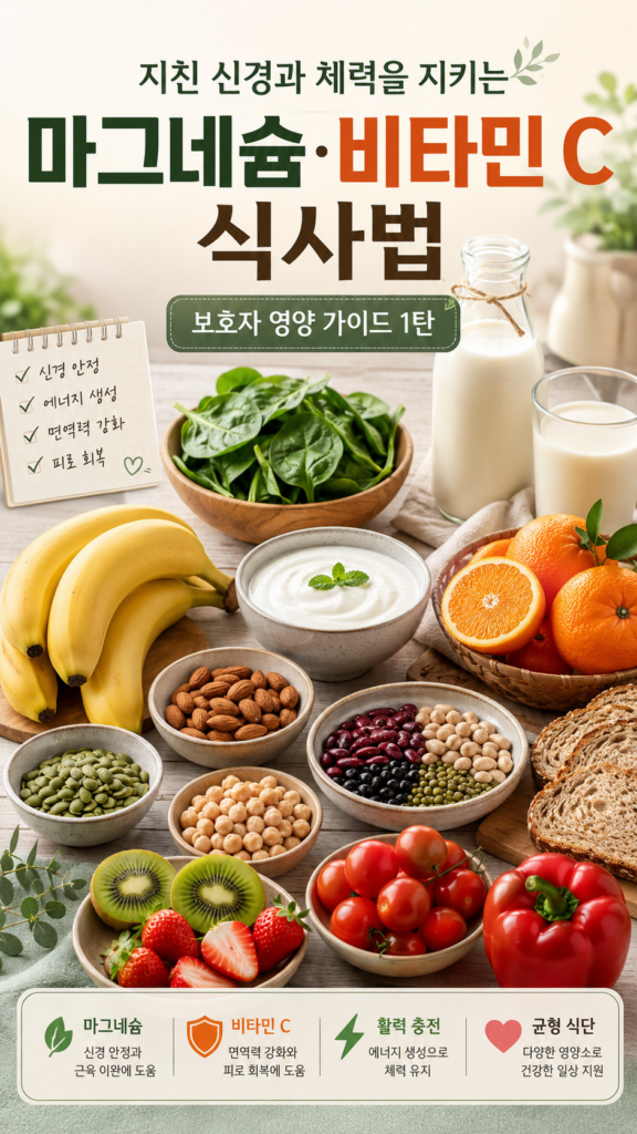 지친 신경과 체력을 지키는 마그네슘·비타민 C 식사법 1 e47328a2 f638 4800 b089 f00b4a36e929